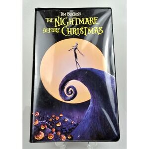 The Nightmare Before Christmas (VHS, 1994) Clam Shell Case Tim Burton's